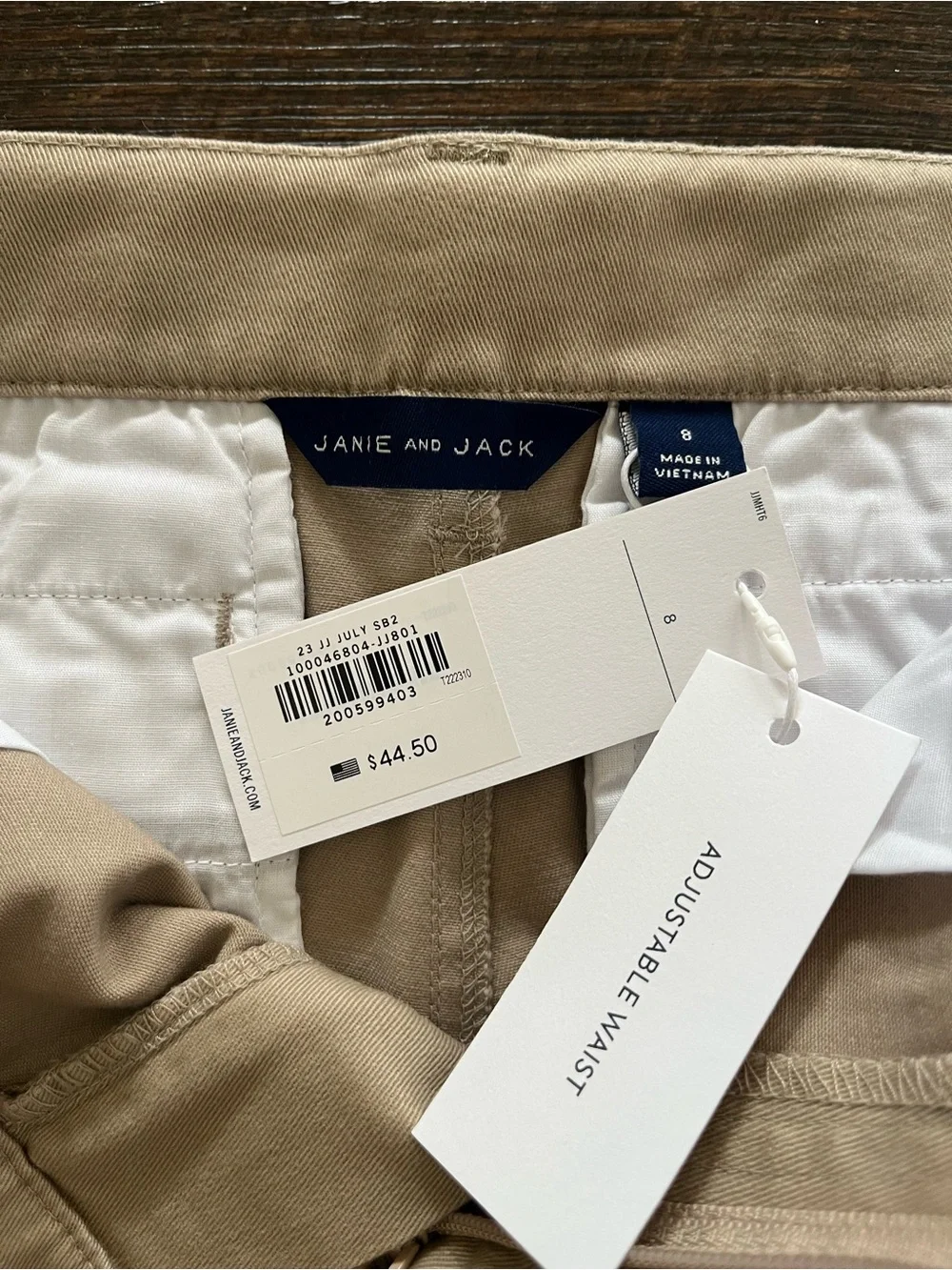 Janie and Jack Khaki Casual Jogger Pants